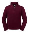 270M Russell Athletic Authentic Zip Neck Sweatshirt Burgundy colour image